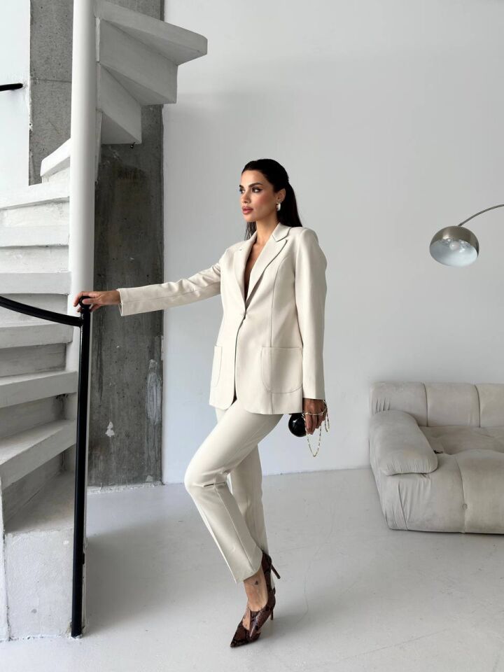 Punto Roma Kumaş Ceket Pantalon Takım