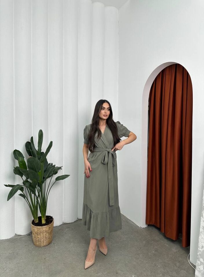 Gabardin Kumaşlı Elbise