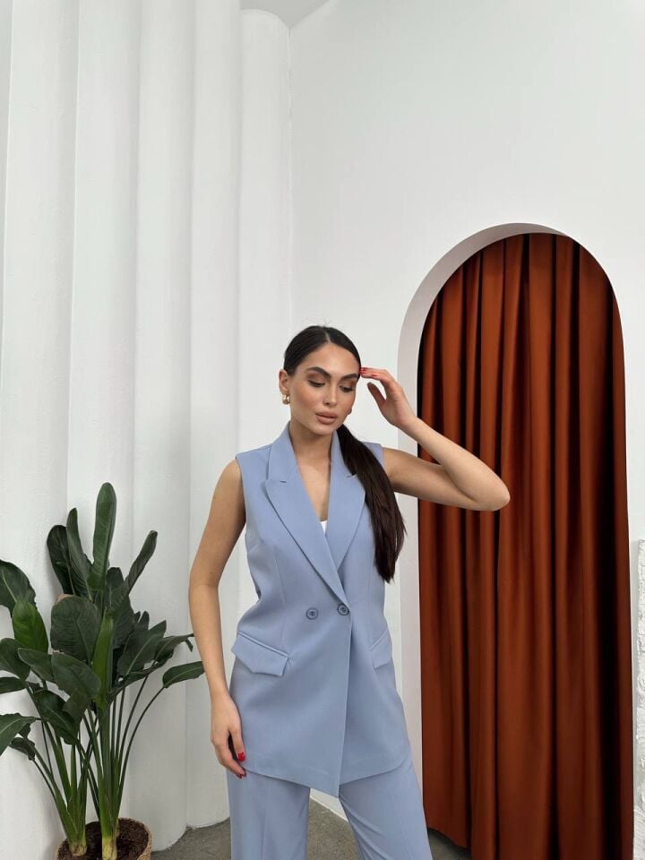 Yelekli Takım Lila - M