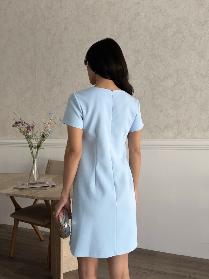 Nakış İşlemeli Elbise B.Mavi̇ - XXL